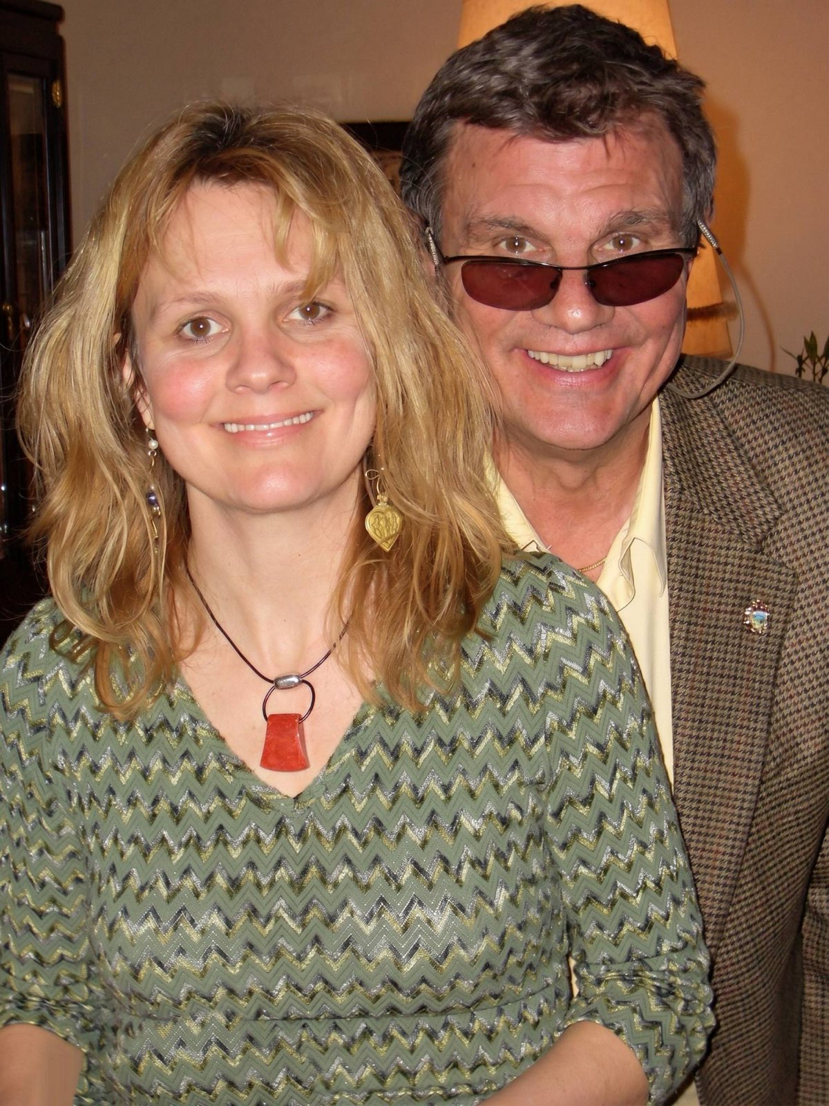 Ana Cortez with her father, the artist CJ Freeman
