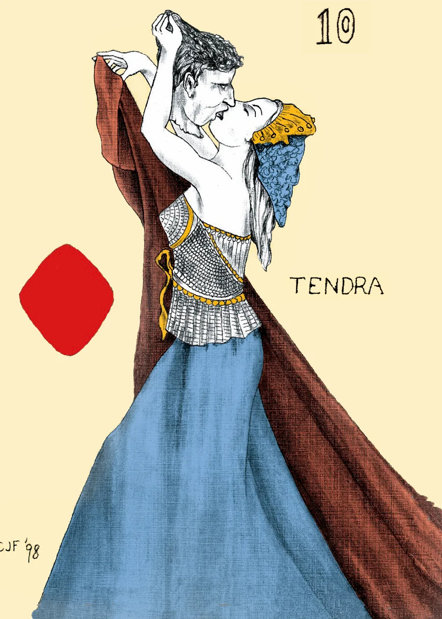10 of Diamonds — Tendra from the Playing Card Oracles deck