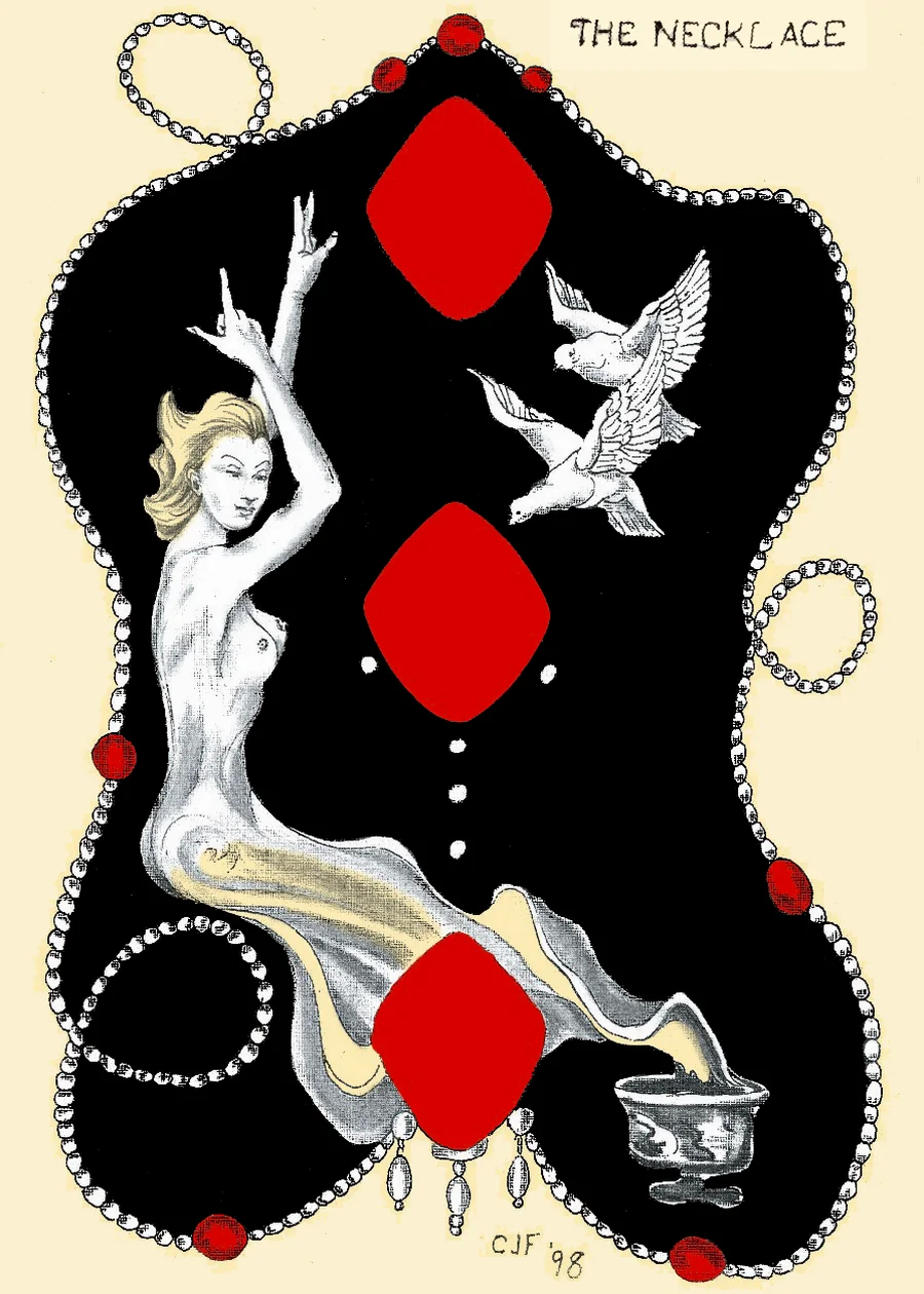 3 of Diamonds — The Necklace from the Playing Card Oracles deck