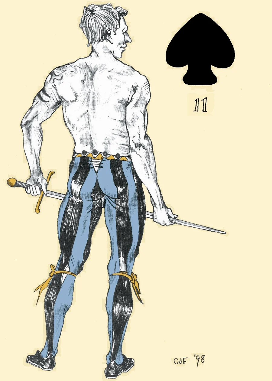Jack of Spades — Pampero from the Playing Card Oracles deck