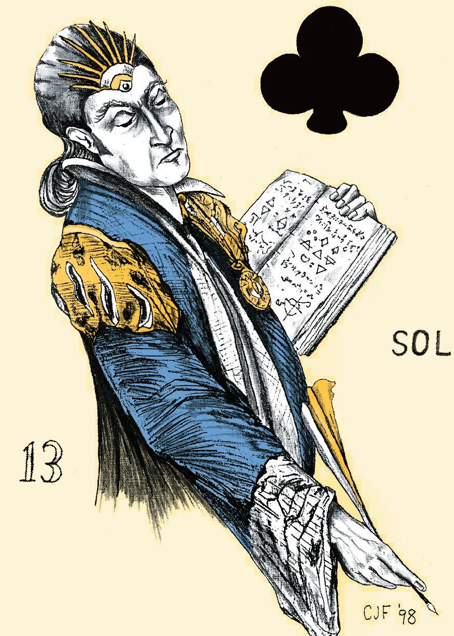 King of Clubs — Sol from the Playing Card Oracles deck