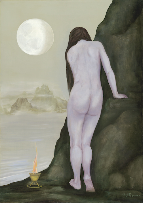 Two of Clubs — Moon Fire — artwork by C.J. Freeman