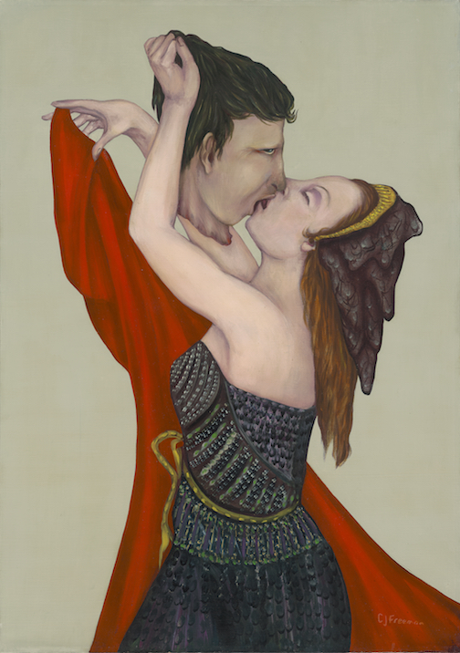 Three of Diamonds — The Severed Head — artwork by C.J. Freeman
