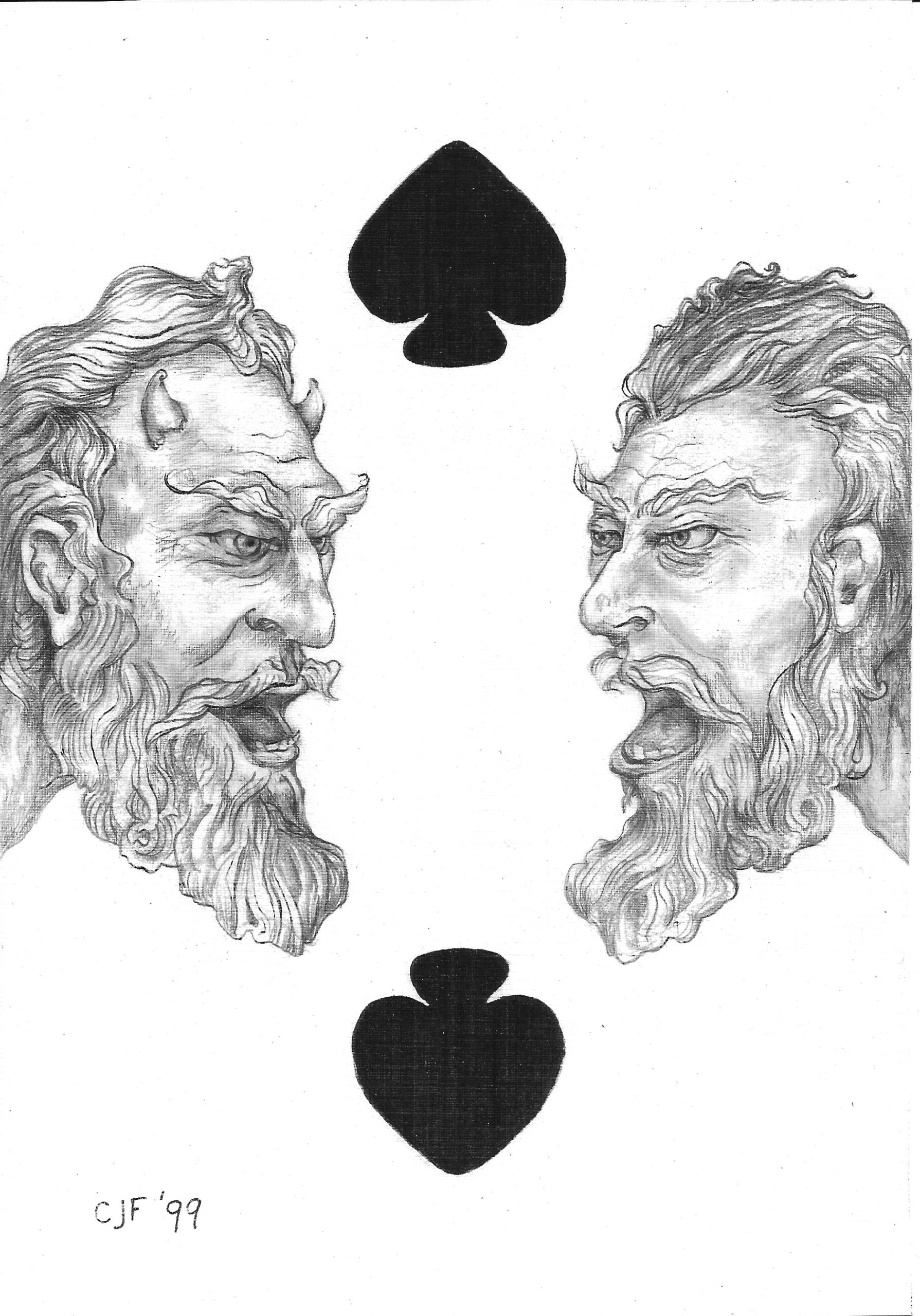 Two of Spades — artwork by C.J. Freeman
