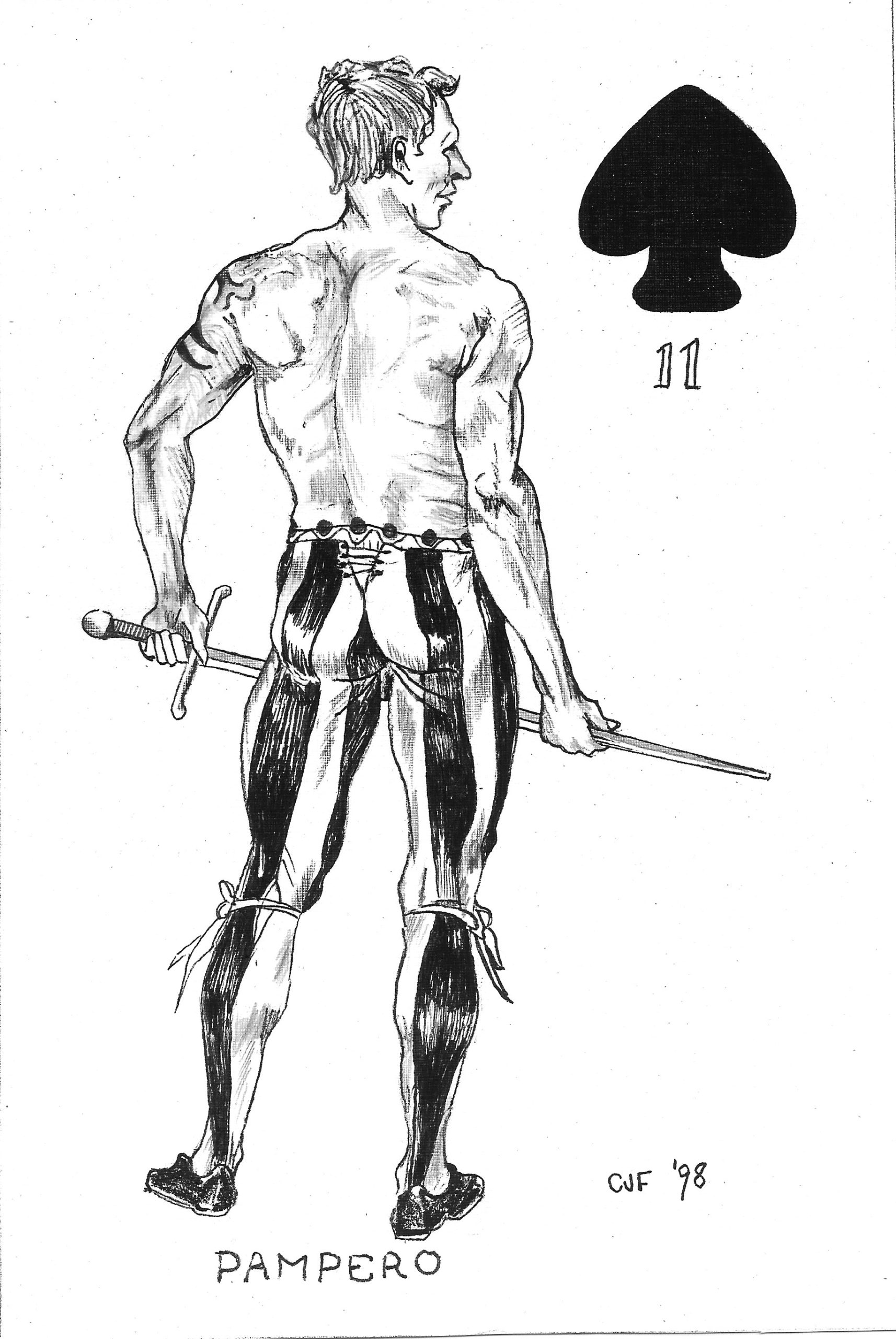 Jack of Spades — artwork by C.J. Freeman
