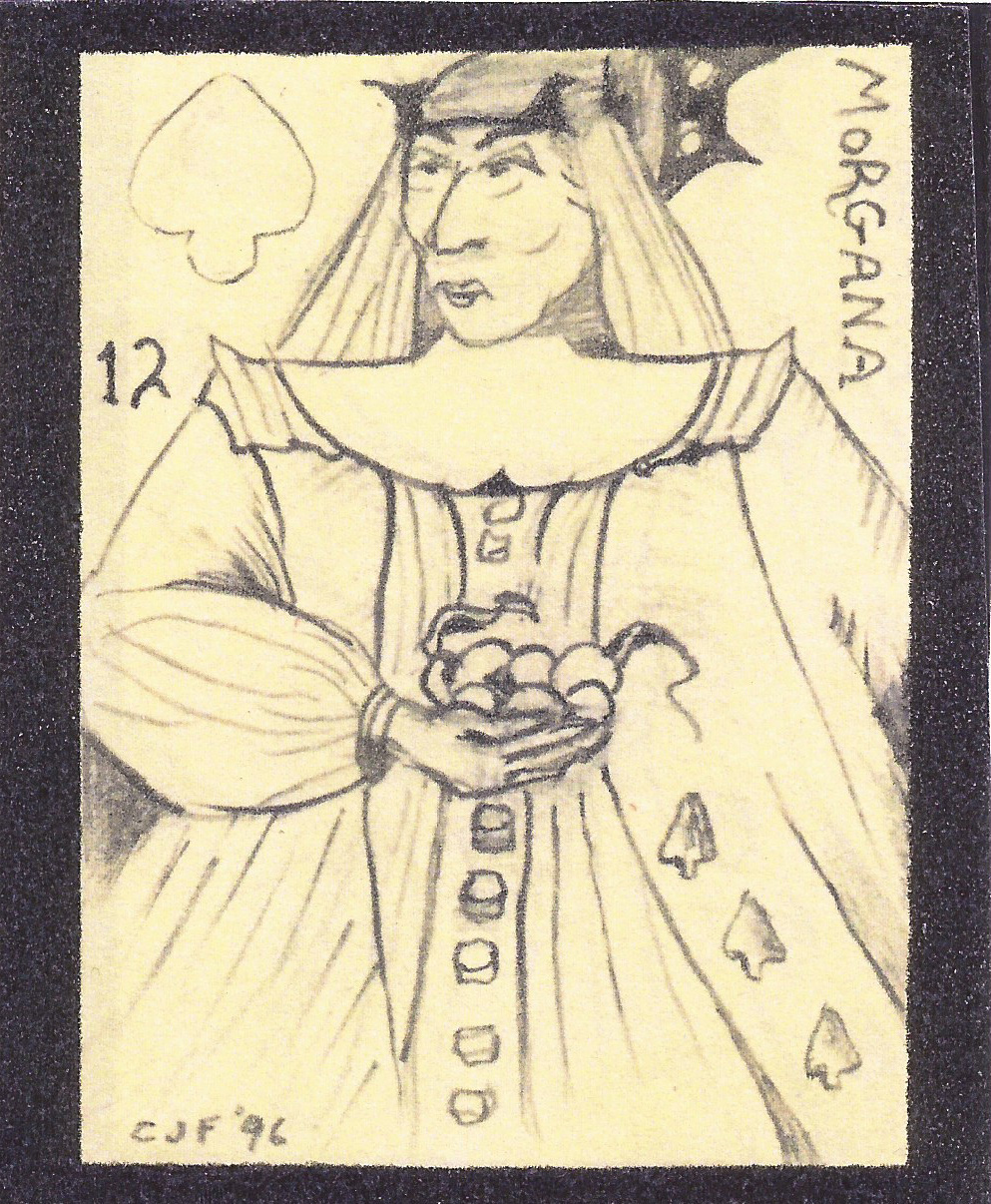 Morgana Wood Block Woodblock — artwork by C.J. Freeman