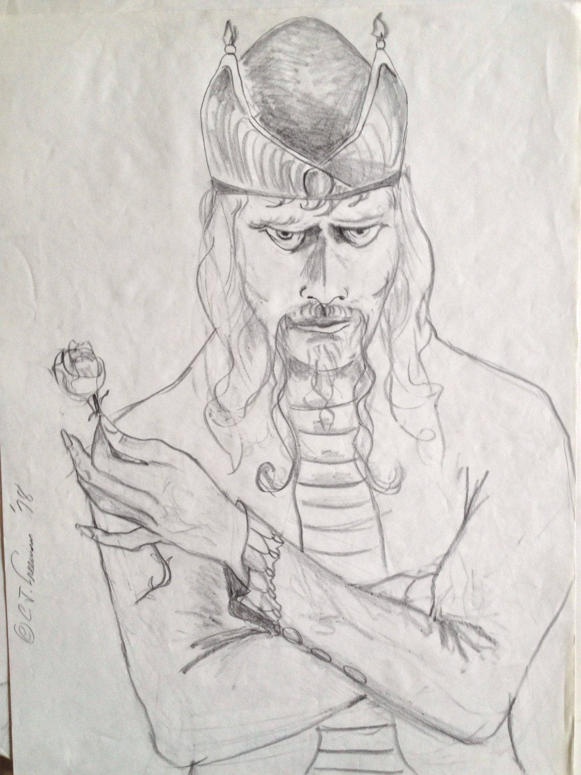 Bluebeard Rose — artwork by C.J. Freeman