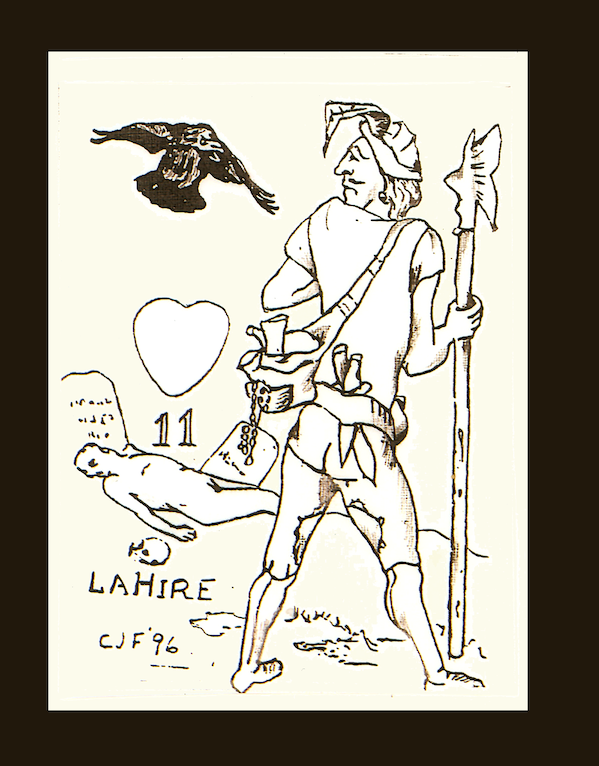 Jack of Hearts — Lahire Woodblock — artwork by C.J. Freeman