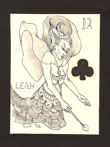 Queen of Clubs — Early — artwork by C.J. Freeman