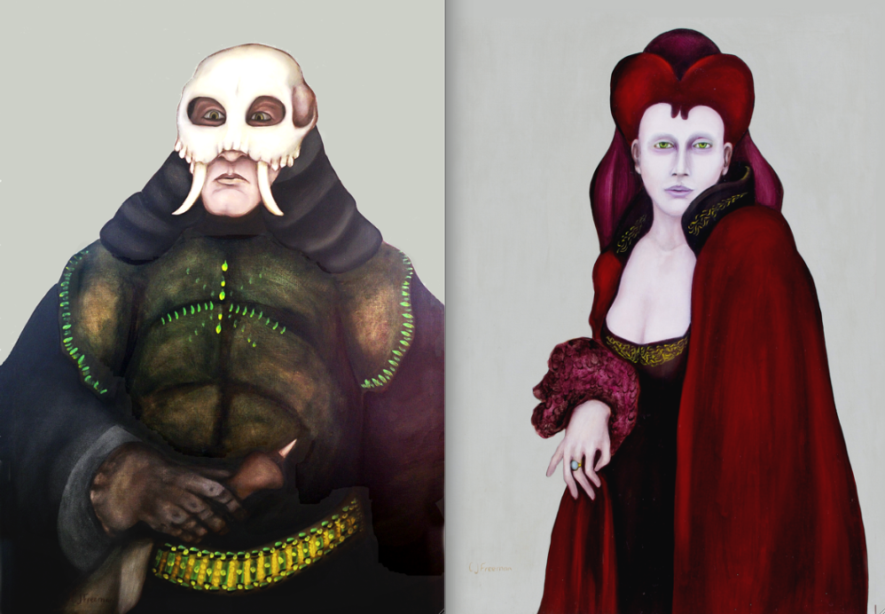 paintings for 10 Hearts and King of Spades