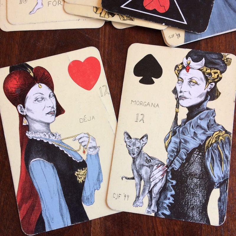 how to read card combinations like this Water Queen and Earth Queen (from The Playing Card Oracles) as Lock and Key to go beyond ordinary interpretation