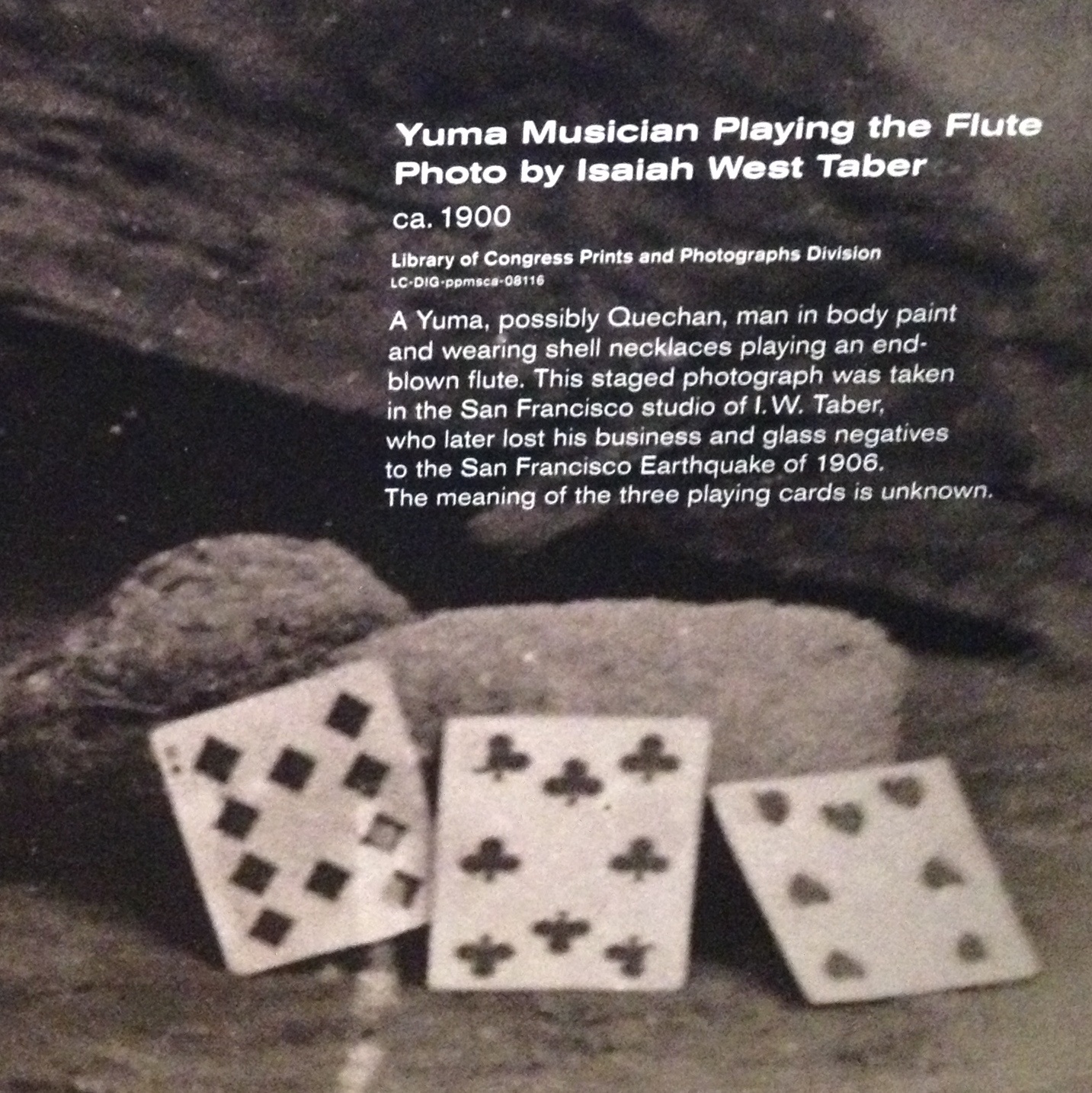 close up of playing cards at Museum of Indian Arts and Culture