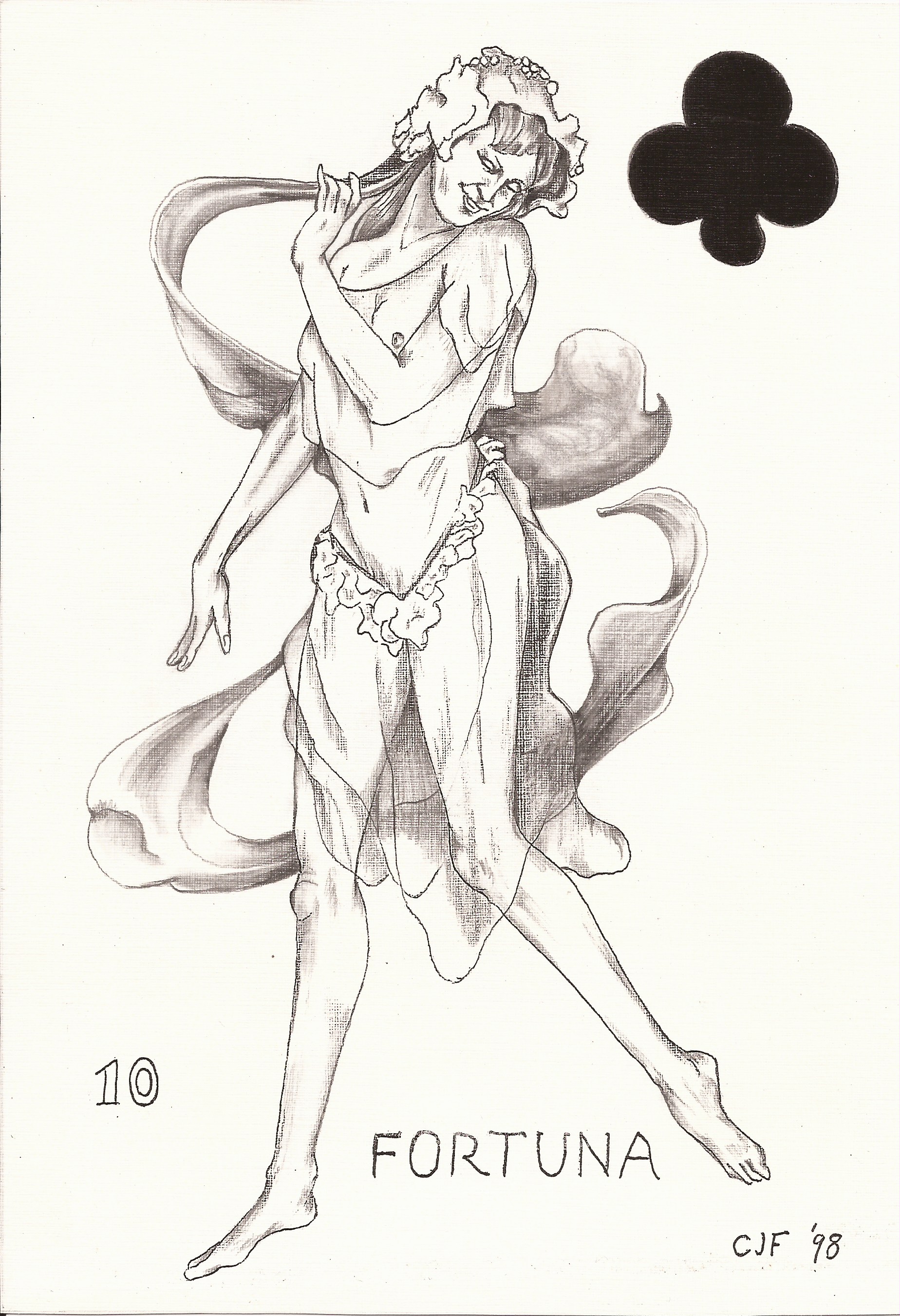 10 Clubs orig pencil