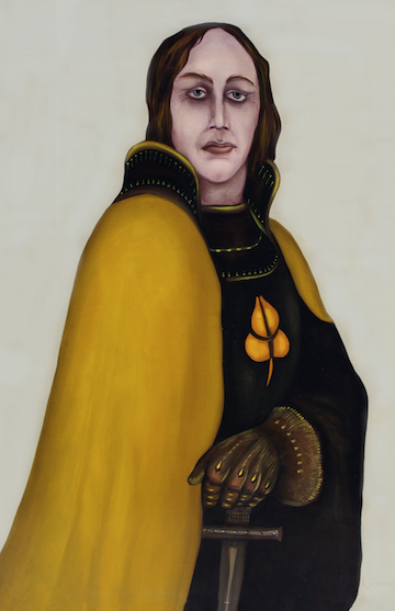 The Finished "Lancelot," of legend, for Alchemy Edition Deck by C.J. Freeman. 42.5" x 30"